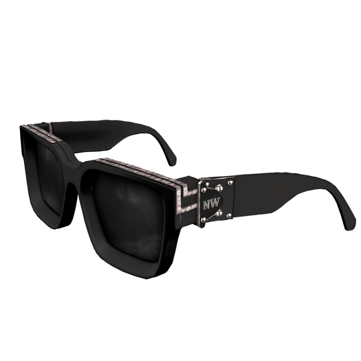 NORWHERE - Monogram Sunglasses (Black)