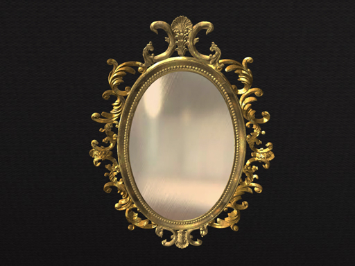 BAROQUE OVAL MIRROR