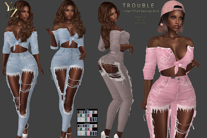 >> UnPack HUD << YELIZ MESH "TROUBLE" - DEMO