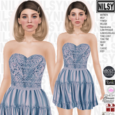 NILSY RUFFLE SKIRT LACE TOP DRESS,ALL BODIES