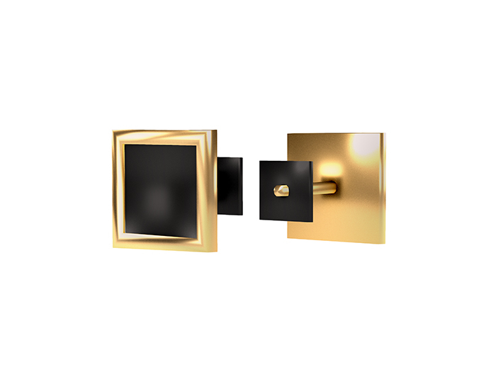 MINIMAL - Square Earrings Gold