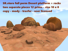 SR.store full perm Desert platform + rocks
