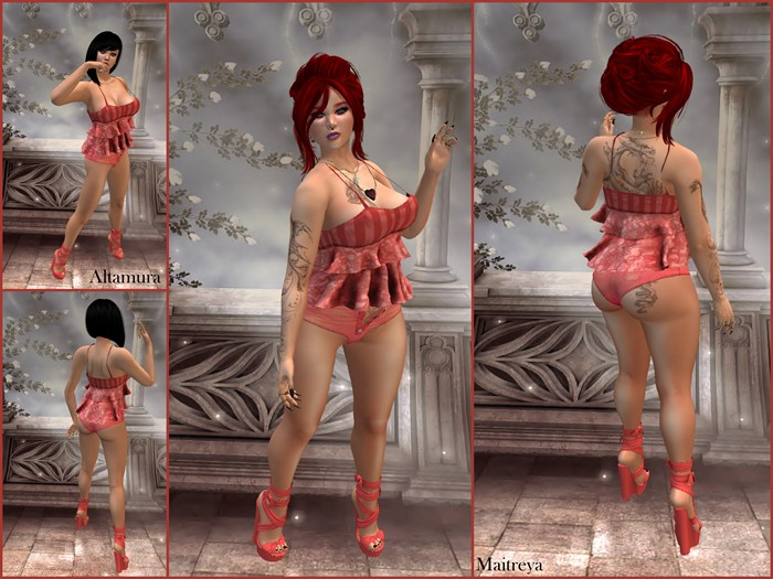 Altamura & Maitreya Babydoll Outfit pink