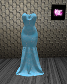 ~SugarBaby~  Elite Dress_Slink Hourglass-SNOWFLAKES Blue