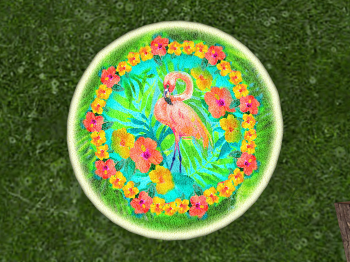 Gift-Seaweed Sonnet Flamingo Tropical Rug