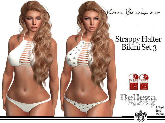 Kona Strappy Halter Bikini Set 3