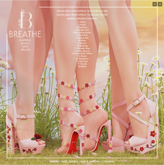 [BREATHE]-Misumi Heels-FATPACK-M.LARA- RARE