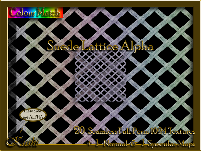 Suede Lattice Alpha Textures