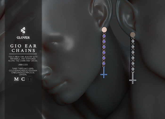 Clover -  Gio ear chain (box-Add or Rez)