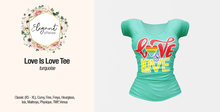 Elegant Offense - Love is Love Tee Turquoise {add me}