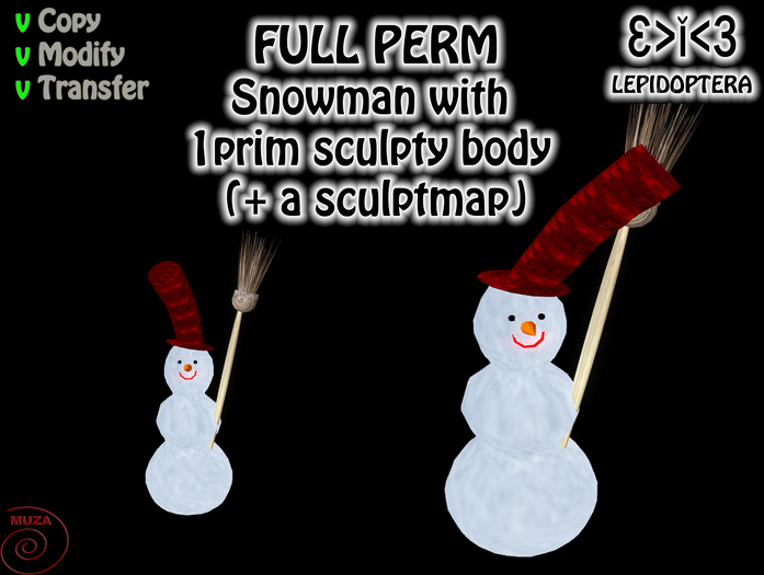 }>i<{ MUZA snowman FULL PERM