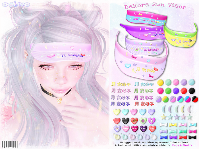 [ bubble ] Dekora Sun Visor