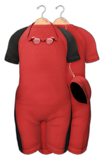 Ditto: Indira Swimwear : Bebe T/Y : Red