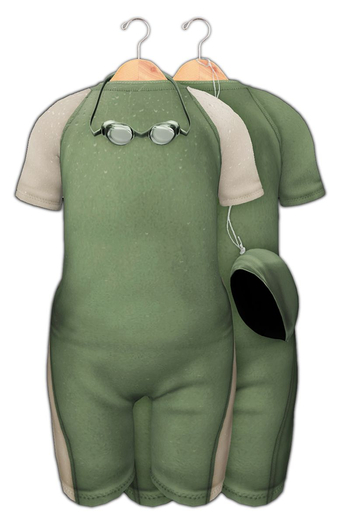 Ditto: Indira Swimwear : Bebe T/Y : Moss