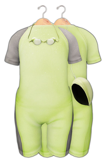 Ditto: Indira Swimwear : Bebe T/Y : Lime