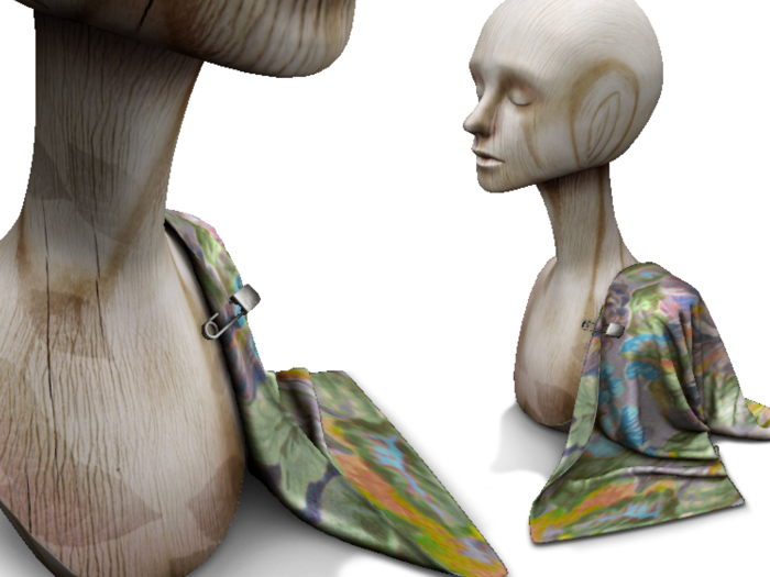 {-MK-} mannequin_Cloth (White/1Li)