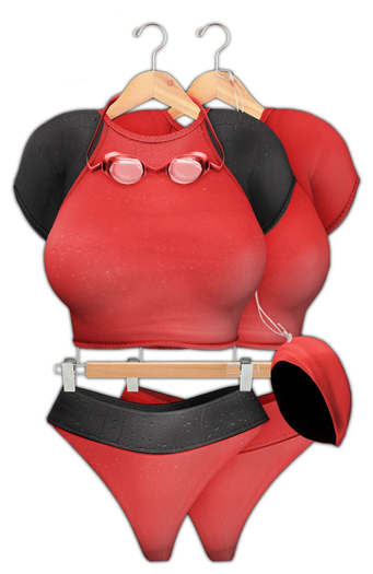 Ditto: Indira Swimwear : Adult : Red