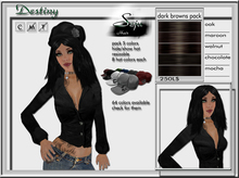 :: Seju Hair :: - [Destiny] Dark Browns Set - Wear me