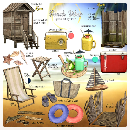 ..::THOR::.. Beach Vibes FULL SET COMPLETE 2 RARES