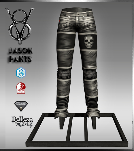 +V8-SHOP -JASON- PANTS+GREY
