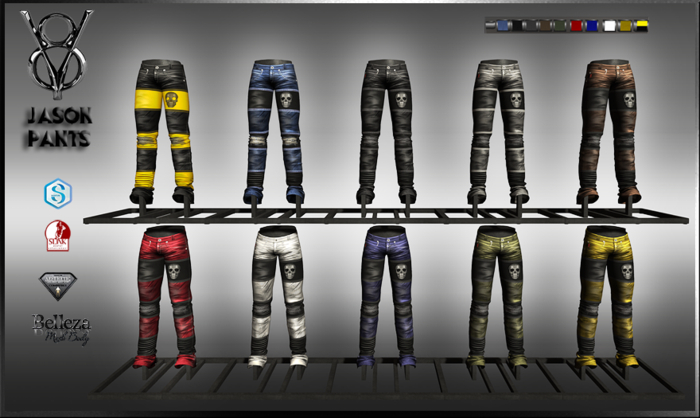 +V8-SHOP -JASON- PANTS FULL PACK+