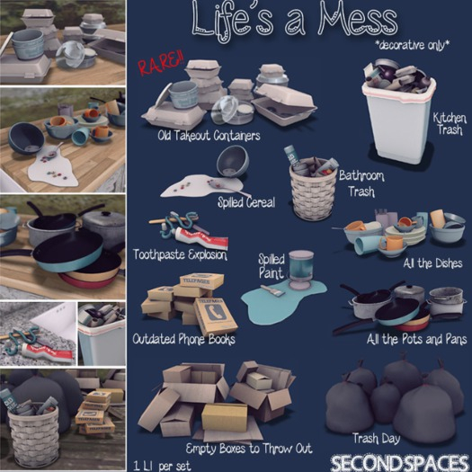 Second Spaces - Life's a Mess Full Set inc RARE