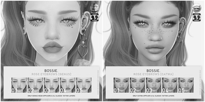 Bossie. rose eyebrows [catwa / genus][DEMO]