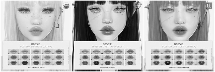 Bossie. blossom lipsticks DEMO [catwa / genus / lelutka]