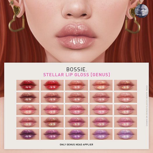 Bossie. stellar lip gloss [genus] (wear me)
