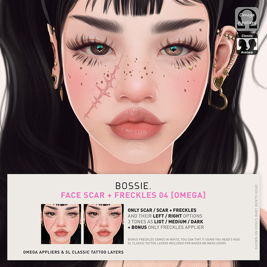 Bossie. face scar + freckles 04 [omega] (wear me)