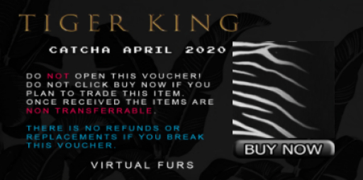 [VF] TIGER KING - DO NOT OPEN!! UNCOMMON - INVERTED