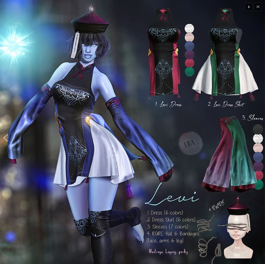 UNA. Levy DressSkirt Maitreya red