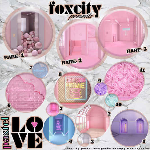 FOXCITY. Pastel Love Gacha - 9 - Banana Leaf (Violet) (Common)