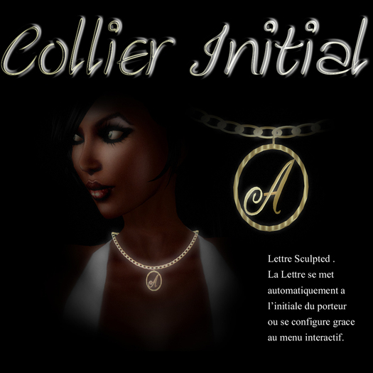 Necklace Initial for Woman