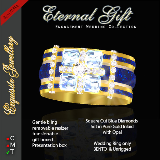 Exquisite Eternal Gift Gold Wedding Ring