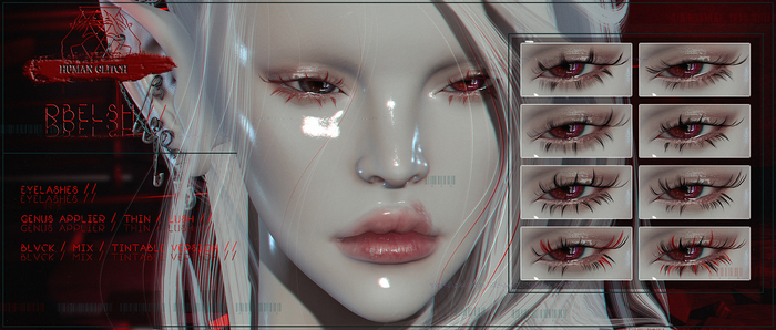 HUMAN GLITCH // RBELSH / EYELASHES (wear)