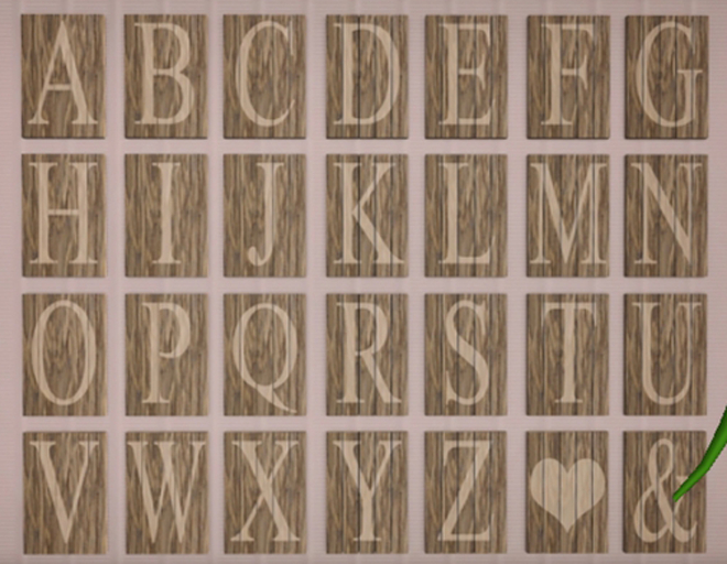 Kaleidoscope - Slatted Letter J