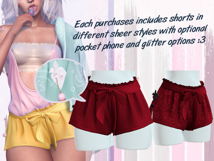 Lunar - Rumi Shorts w/ Phone - Scarlet Red