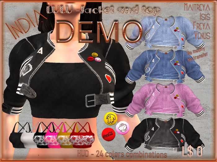 ## India ## Lulu Jacket and Top - DEMO