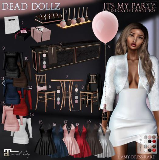 3. Dead Dollz - It's My Party - Party Popcakes&Macarons