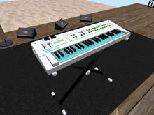 TM White Standing Electric Piano DX - Fun Effects
