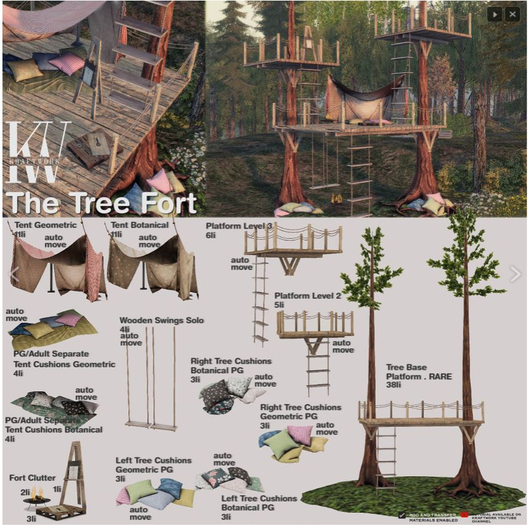 KraftWork . The Tree Fort . Tent Cushions Geometric ADULT