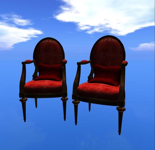 Red Antic Chair copy / mod