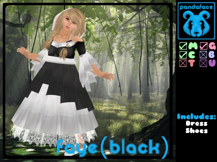 *PandaFace* Faye (Black)