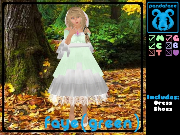 *PandaFace* Faye (Green)