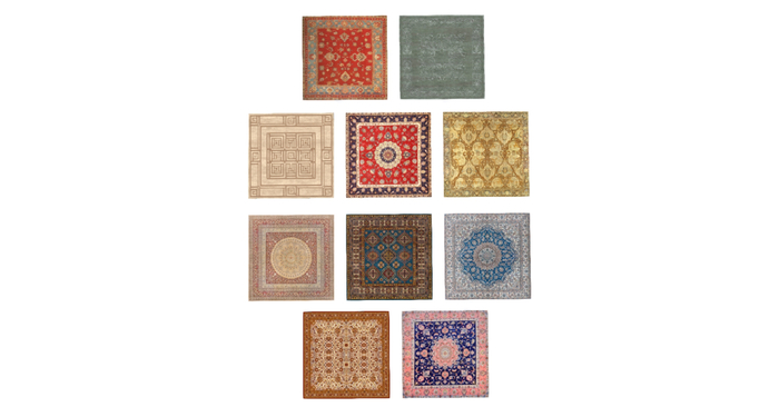 Texture of the carpet square pack 5