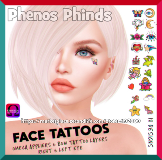 Grumble-Castle Face Tattoo (B)