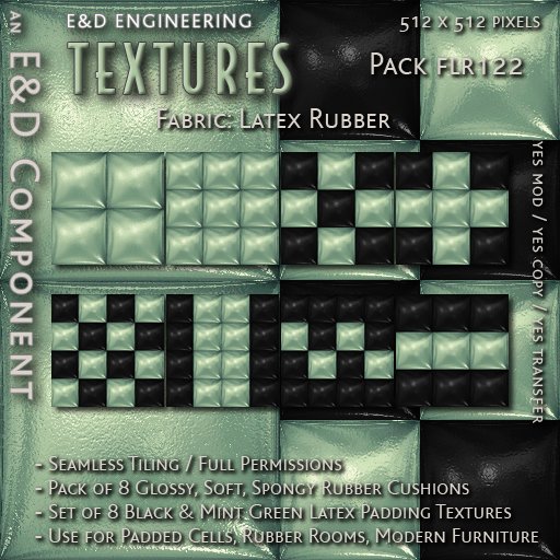 [FLR122] 8 Mint Green PVC Textures Mint Green Latex Textures Mint Green Vinyl Textures by E&D ENGINEERING