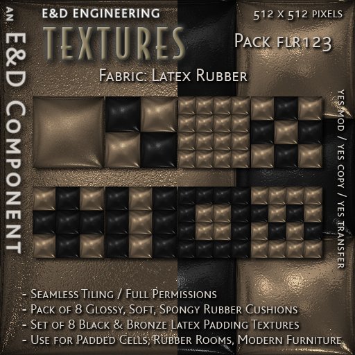 [FLR123] 8 Bronze Latex Textures Bronze PVC Textures Bronze Cushion Textures Bronze Rubber Textures by E&D ENGINEERING