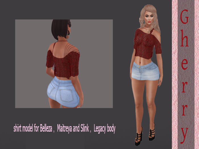 Cherry//Top translucent  red